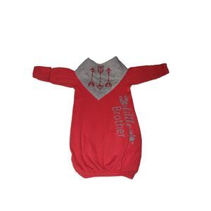 Little brother sleep gown with matching bib